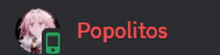 a logo for popolitos with a picture of a girl and a cellphone