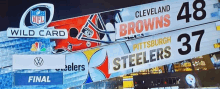 cleveland browns and pittsburgh steelers are playing a wild card game