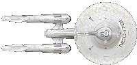 a drawing of the ncc-1701 space ship