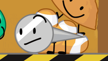 a cartoon character with a smiley face and a smiley face behind it
