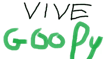 the word vive is written in black and green