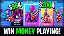 a screenshot of a video game with the words win money playing on it