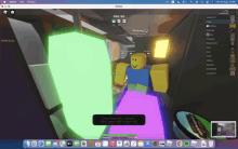 a computer screen shows a game called roblox with nothing on the screen