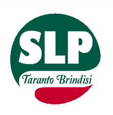 a logo for slp taranto brindisi has a green and white circle