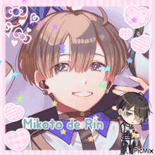 a picture of a boy named mikoto de rin