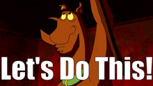 a scooby doo poster that says let 's do this on it