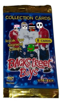 a pack of backstreet boys collection cards