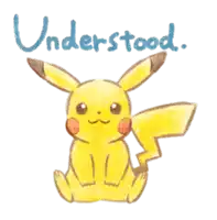 a drawing of a pikachu with the word understood written below it