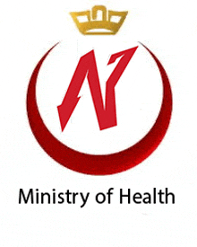 a logo for the ministry of health with a crown on it