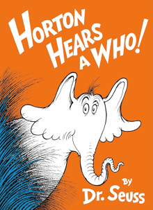 the book horton hears a who by dr. seuss has an elephant on the cover