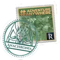 a postage stamp that says adventure anywhere