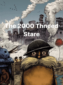 a poster for the 2000 thneed stare shows a cartoon character