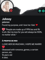 a screenshot of johnny yatorozz 's profile on twitter