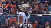 a football game between the saints and the bears is being broadcast on fox nfl