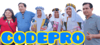 a group of people are posing for a picture with the word codepro in the upper right corner