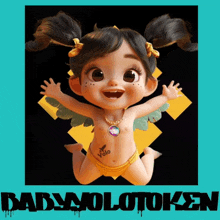 a picture of a baby with the words baby olotoken below it