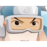 a close up of a cartoon character wearing goggles and a hat .
