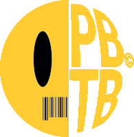 a yellow circle with the letters pb and tb inside