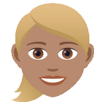 a cartoon illustration of a woman 's face with a smile on her face