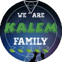 a circle with the words we are kalem family on it