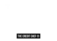 the credit chef logo is a black and white logo with a white background .