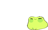 a drawing of a green frog with a white background and the word frog on it