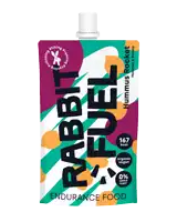 a bag of rabbit fuel hummus pocket contains 167 kcal