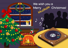 we wish you a merry muzikale christmas poster