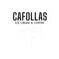 the logo for cafollas ice cream and coffee