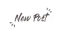 a handwritten sign that says `` new post '' on a white background