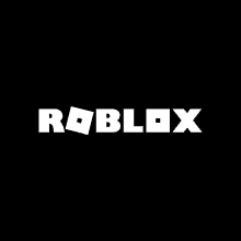 roblox logo on a black background with a white square in the middle