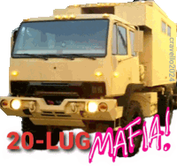 a picture of a truck that says 20 lugmafia