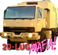 a picture of a truck that says 20 lugmafia