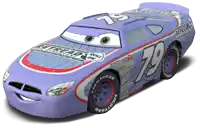 a purple race car has the number 79 on it