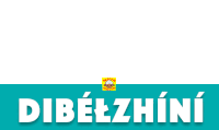 a blue sign that says dibelzhini in white letters