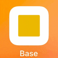 an app icon for base with a yellow square