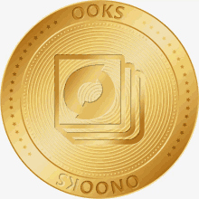 a gold coin that says oks on it