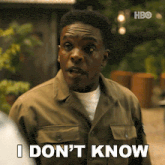 a man in a military uniform says i don t know