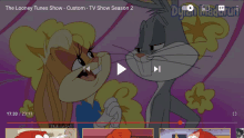 a video of bugs bunny and lola bunny on youtube