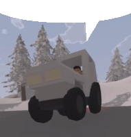 a man is driving a truck in a video game