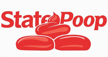 a logo for state poop shows a pile of poop