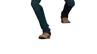 a cartoon character with a surprised look on his face and arms outstretched