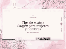 tips de moda e imagen para mujeres y hombres by jomaria laverde on a pink background