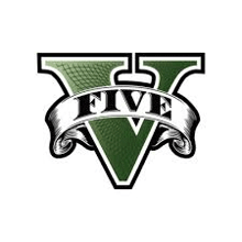 it is a logo for a video game called grand theft auto v .