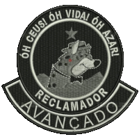 a black patch with a picture of a hyena and the words reclamador avancado