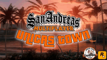 a poster for a video game called san andreas multiplayer