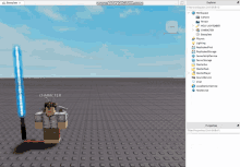 a screenshot of a character in a video game called roblox