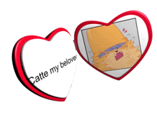 a heart shaped badge that says cattle my beloved