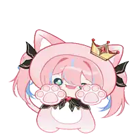 a cartoon drawing of a girl with a crown on her head