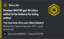 a screenshot of a rebex bot notification